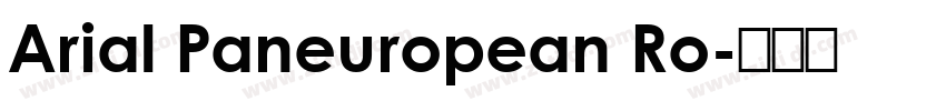 Arial Paneuropean Ro字体转换